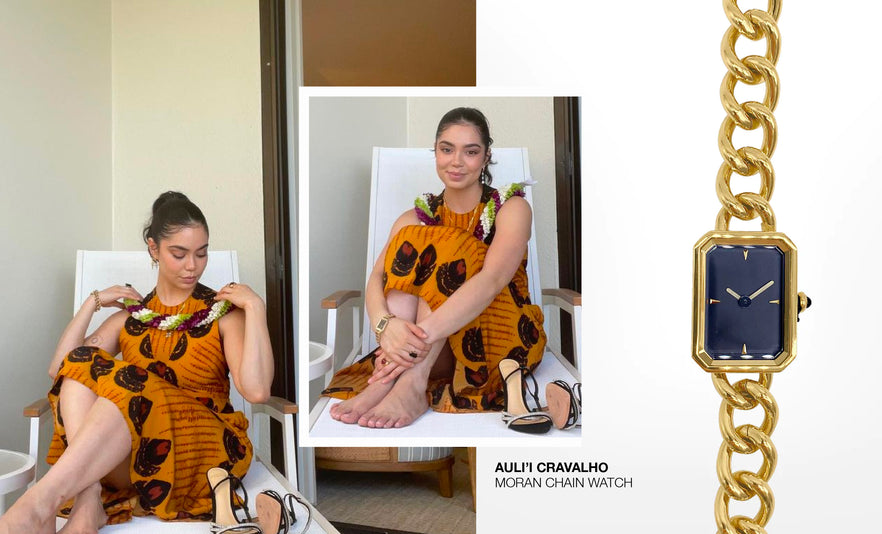 As Seen On: Saint Moran chain watch on Auli'i Cravalho
