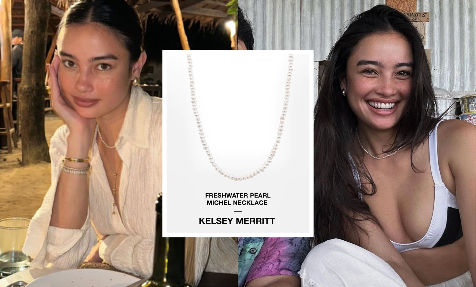 As Seen On: Freshwater Pearl Michel Necklace on Kelsey Merritt