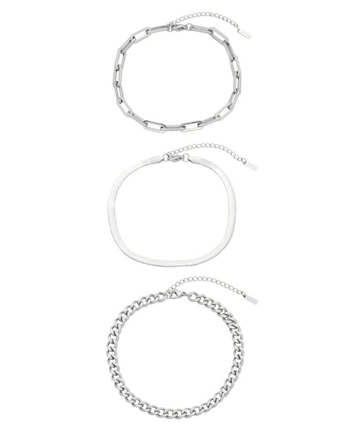 CINTHIA ANKLET SET SILVER
