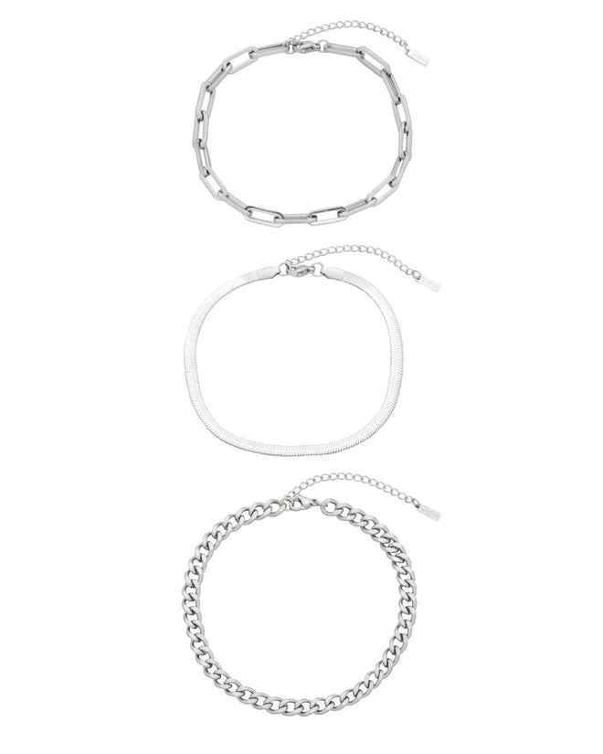 CINTHIA ANKLET SET SILVER