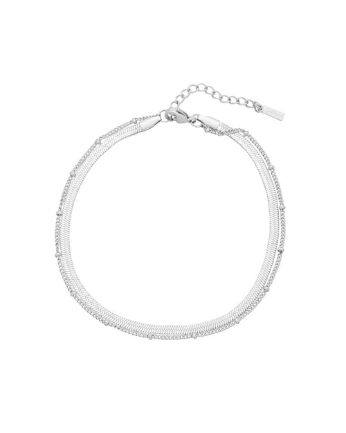 STEFANIE ANKLET SILVER