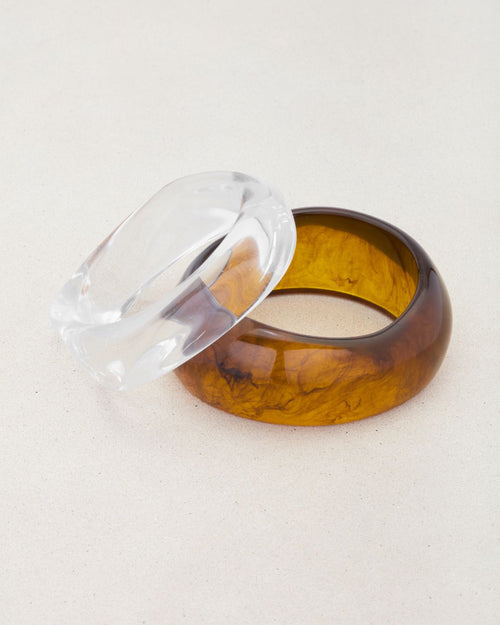 DUPONT SET OF LUCITE BANGLES