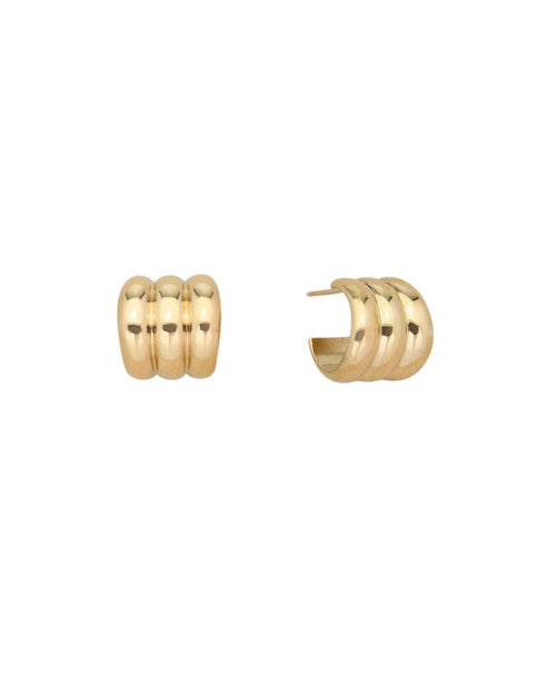 GUGGENHEIM HOOP EARRINGS GOLD
