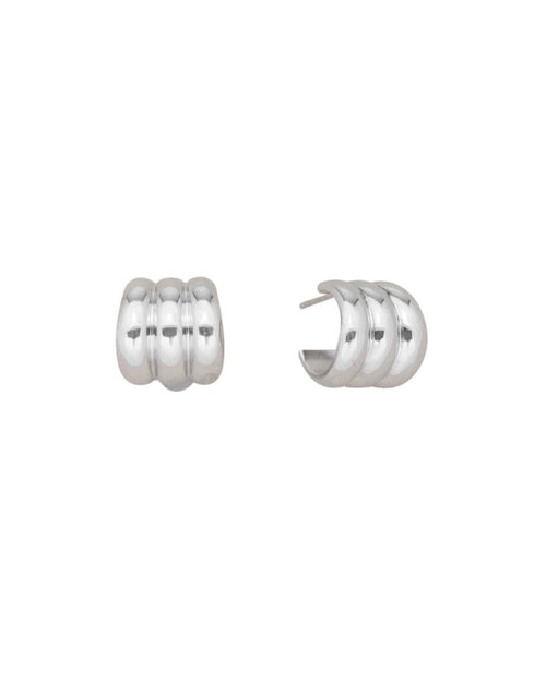 GUGGENHEIM HOOP EARRINGS SILVER