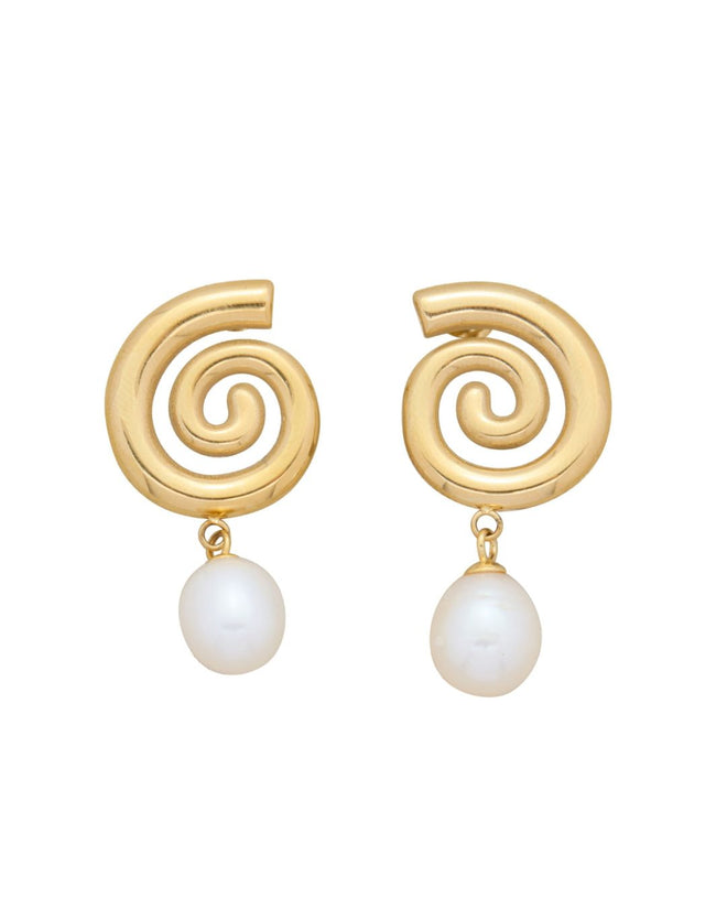 FRESHWATER PEARL ATHENA EARRINGS