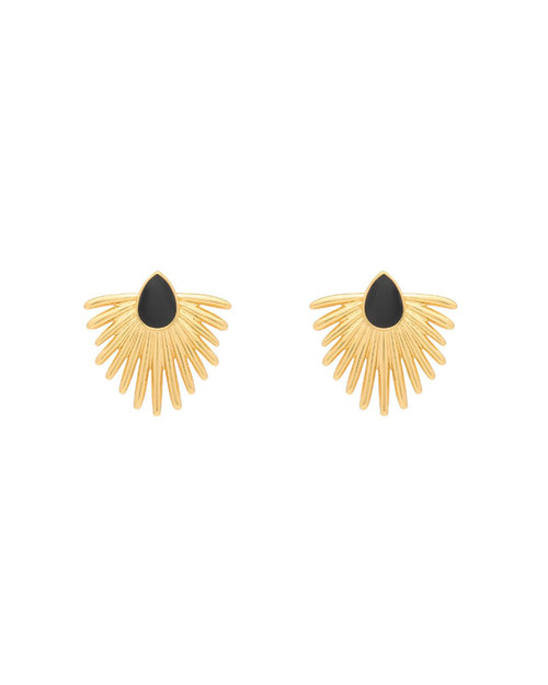 MINI ASTRID EARRINGS ONYX