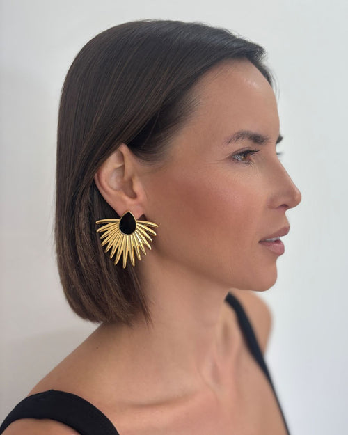 ASTRID EARRINGS ONYX