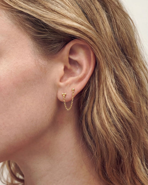 HANGING DOUBLE PIERCING EARRING
