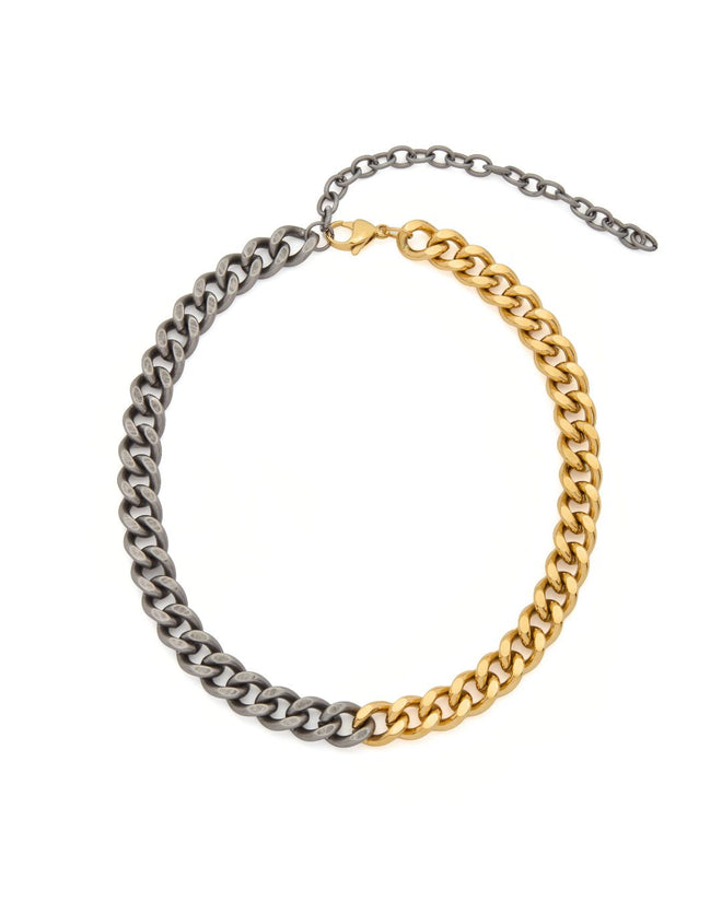 ALIZE NECKLACE MIXED METAL