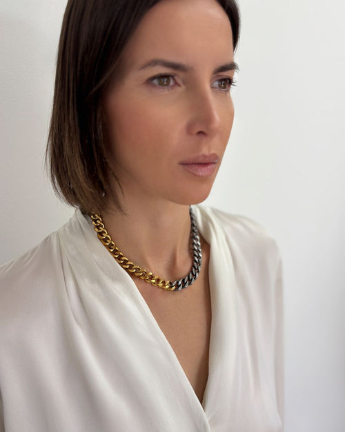 ALIZE NECKLACE MIXED METAL
