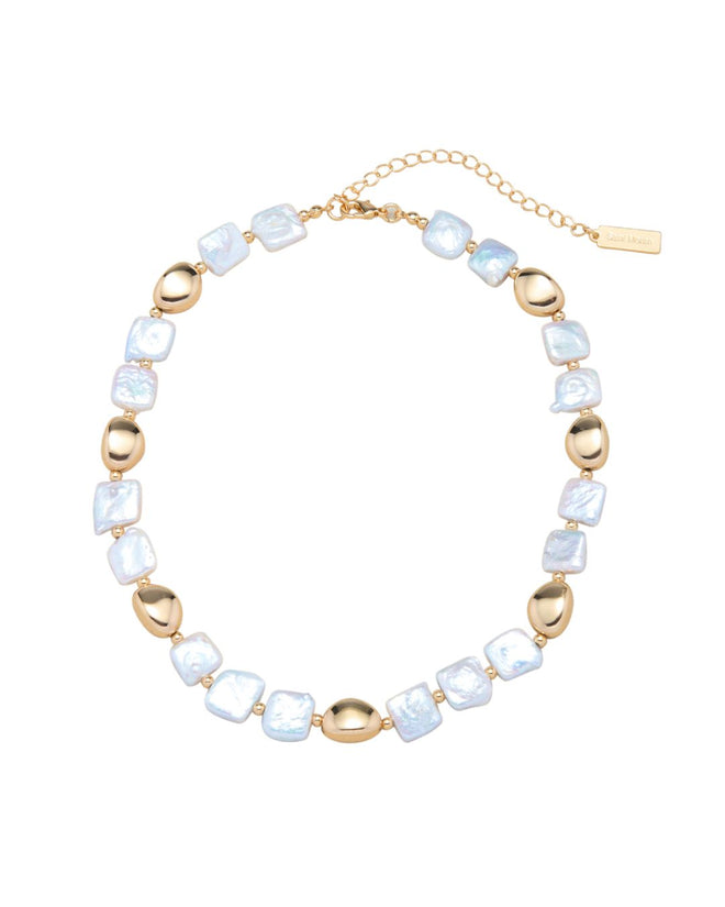 FRESHWATER PEARL PINA NECKLACE GOLD