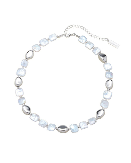 FRESHWATER PEARL PINA NECKLACE SILVER