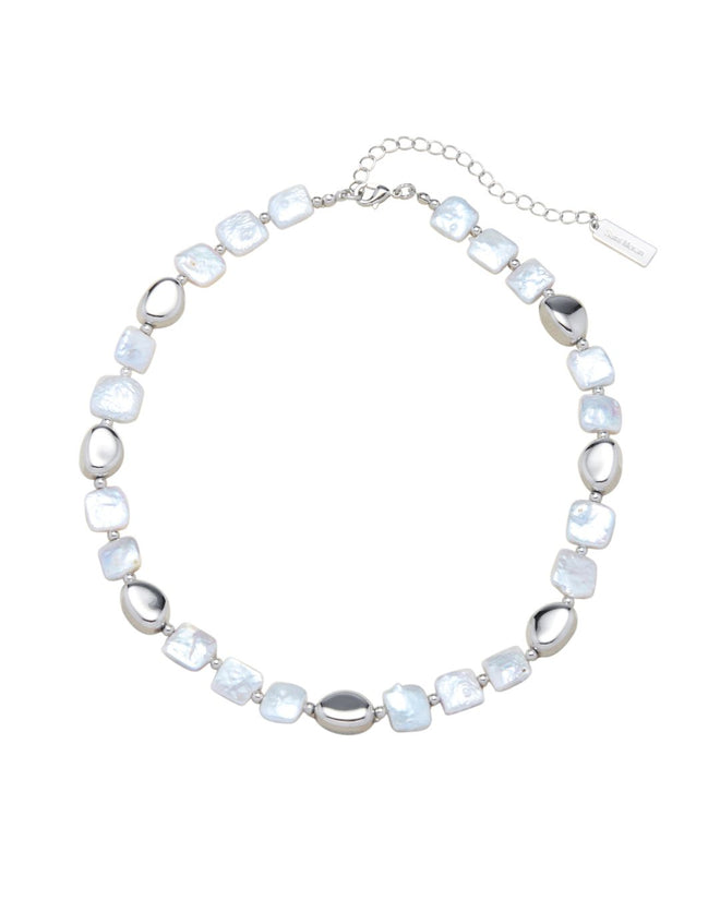 FRESHWATER PEARL PINA NECKLACE SILVER