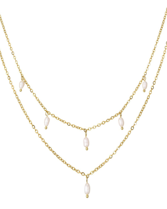 FRESHWATER PEARL RIVA NECKLACE