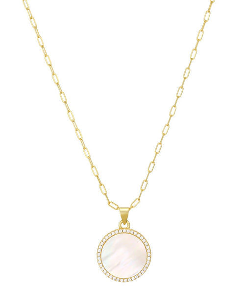 MOTHER-OF-PEARL SERRA NECKLACE